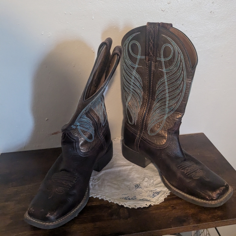 Ariat Brown Western Cowboy Boots